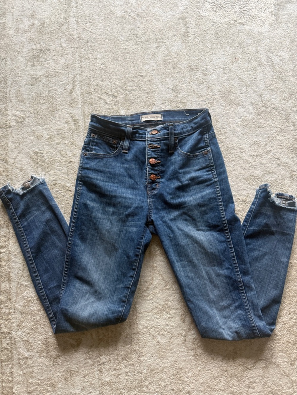 Madewell Women's Skinny Jeans in Medium Blue Wash